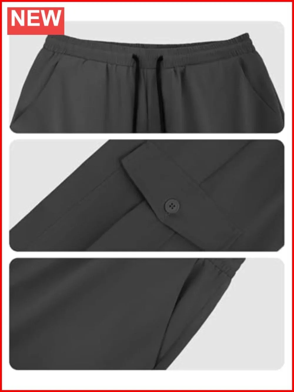 Men's Cargo Sweatpants Relaxed Fit Stretch Joggers with Pockets